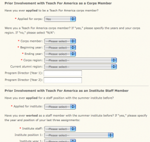 employment application forms involvment with tfa application form