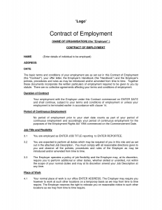 employment contract sample employment contract sample