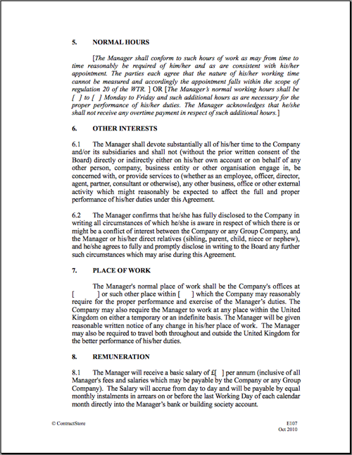 employment contract template