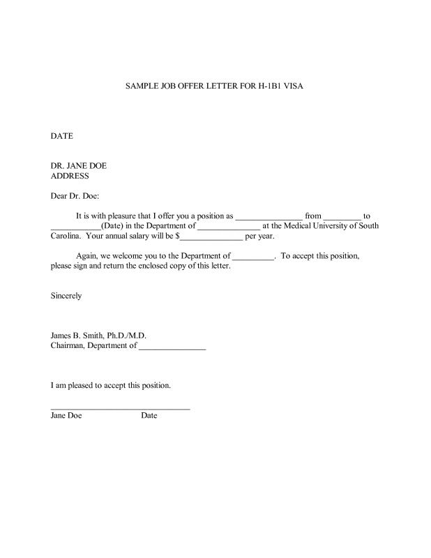 employment offer letter template