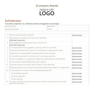 employment verification forms template employee exit interview