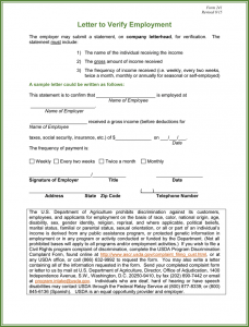 employment verification template employment verification form template