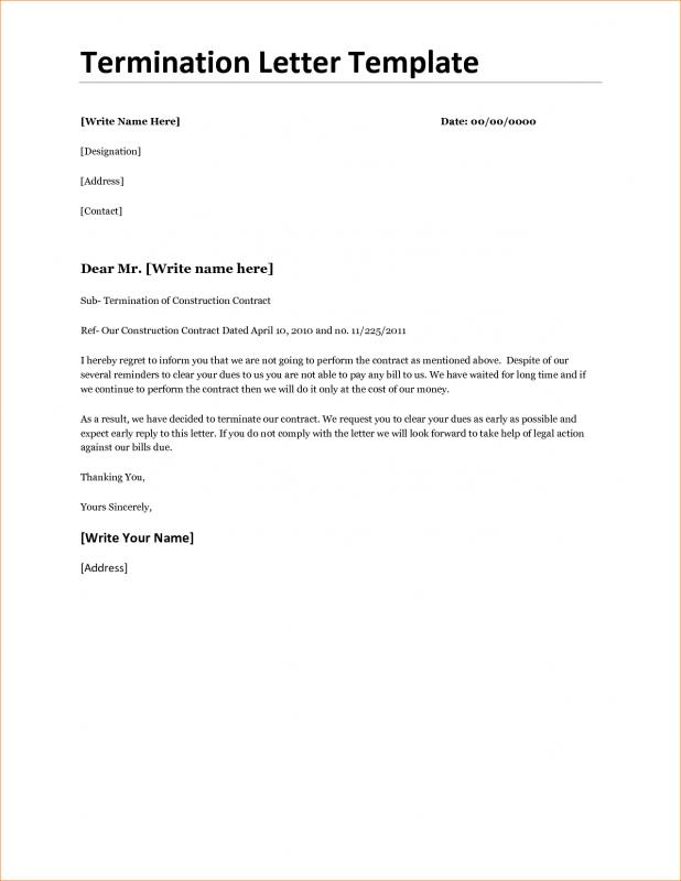 end of lease letter to tenant from landlord