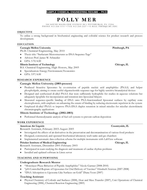 Engineering Resume Objective Template Business