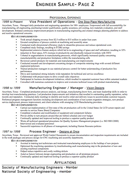 engineering resume templates
