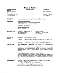 engineering resume template mechanical engineering resume