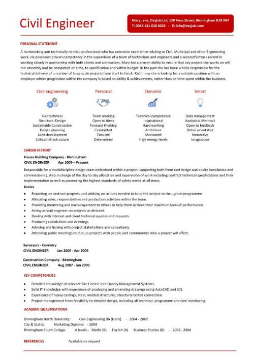 engineering resume template