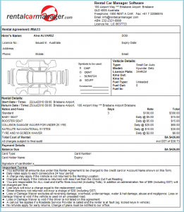 enterprise rental agreement rental agreement