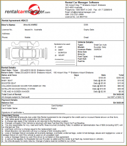 enterprise rental agreement rental agreement template free rental agreement