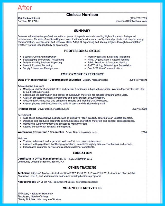 entry level administrative assistant resume