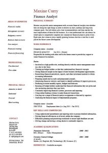 entry level resume template finance objective and personal summary resume financial analyst pdf