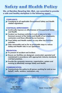 environmental policy example attachment safety health policy