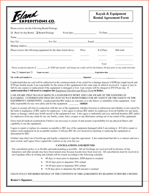 Equipment Rental Contract | Template Business