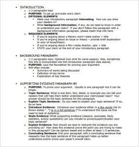 essay outline example argumentative essay outline template