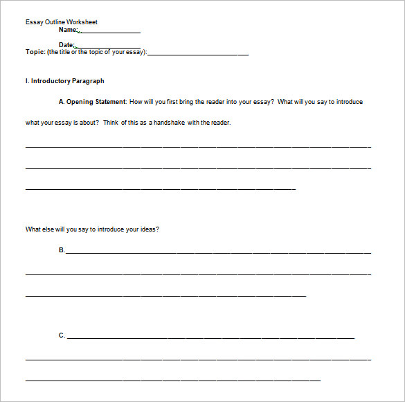 essay writing template