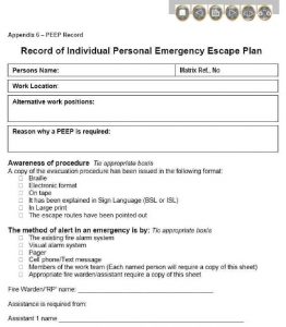 evacuation plan templates