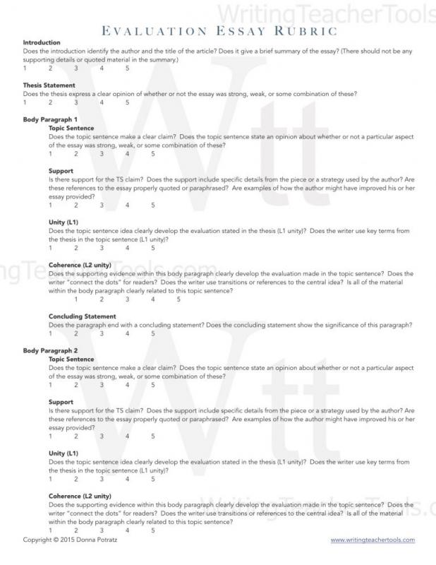 essay method performance evaluation