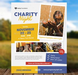 event flyer design charity event flyer template