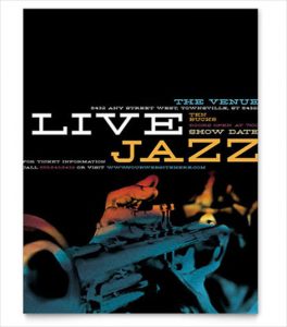 event flyer design jazz music event flyer