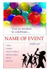 event flyer templates free party invitation flyer