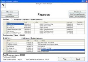 event plan template event planner software