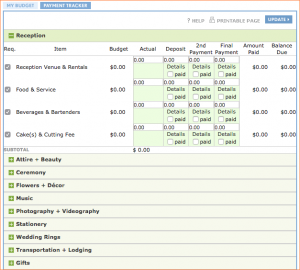 event planner template the knot wedding budget event budget template wedding planner