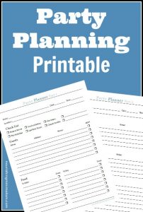 event planning worksheet cap