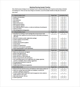 event planning worksheet meeting planning sample timeline