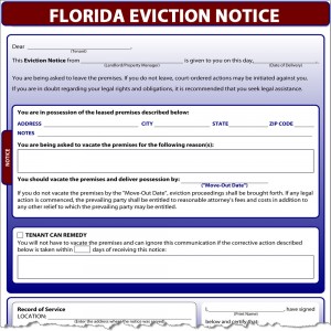 eviction notice florida