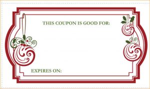 example basic resume christmas coupon template christmas coupons image