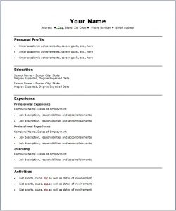 example basic resume free basic resume template gopitchco free basic resume templates