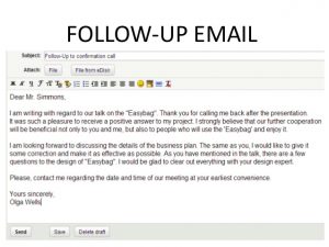 example follow up email follow up email