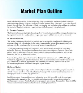 example of a marketing plan sample marketing plan outline pdf