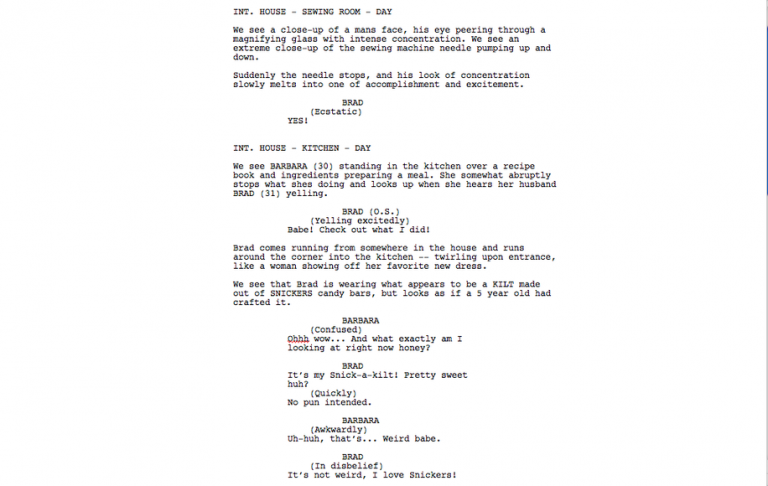 Example Of A Script | Template Business