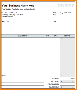 example of an autobiography billing format for construction