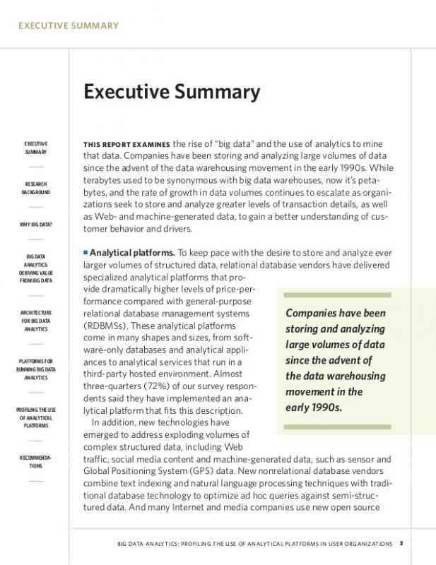 how to write an executive summary for a research paper