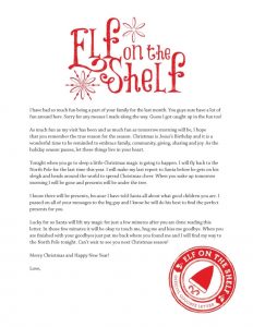 example of application letter printable goodbye letter from elf on the shelf balancing home regarding elf on the shelf letter