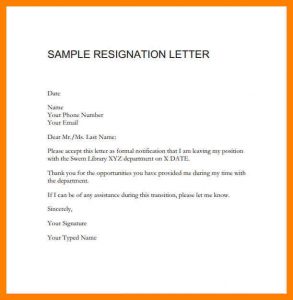 example of application letter resignation letter format for marriage reason