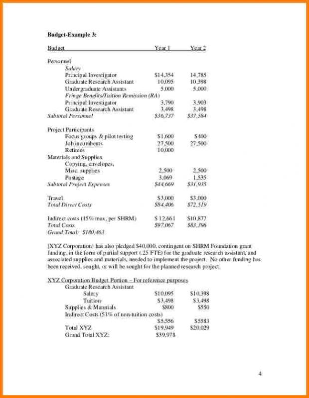 Research Grant Proposal Template