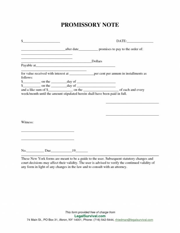 Example Of Promissory Note | Template Business