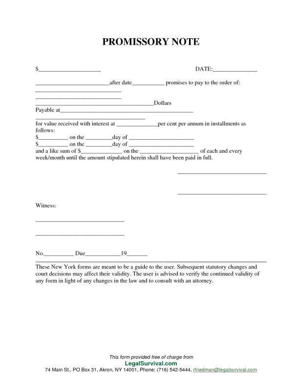 example of promissory note