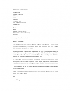 example of research proposal basic research scientist cover letter l