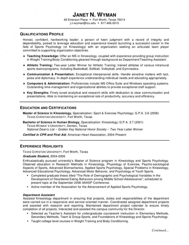 example of simple resume