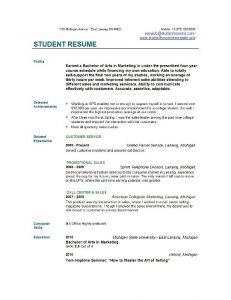 example student resume college student resume examples