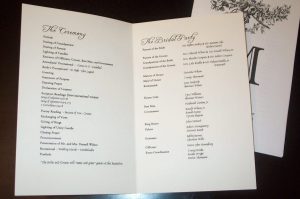 example wedding programs program pompeii inside