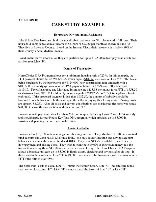 examples of case studies