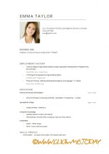 examples of high school resumes english cv example download sample customer service resume english intended for english resume template