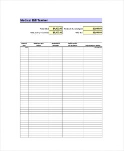 excel bill tracker bill tracker excel template