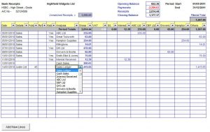 excel cash flow template cash book receipts