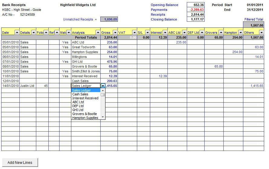 excel cash flow template